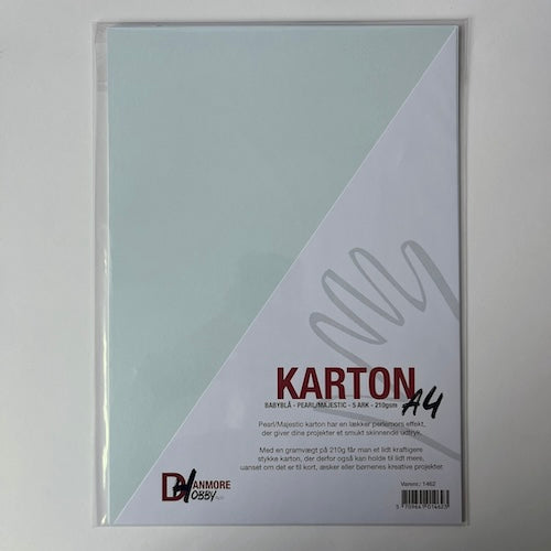 Majestic karton A4 210g babyblå