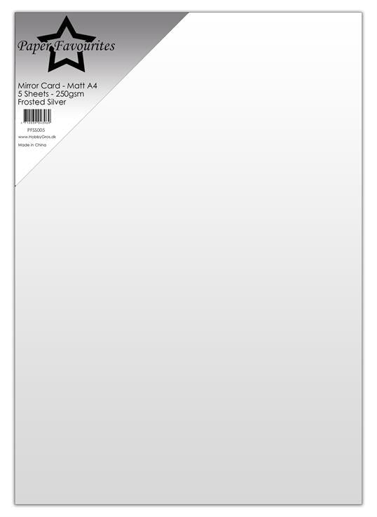 Paper Favourites Mirror Card Mat "Frosted Silver"