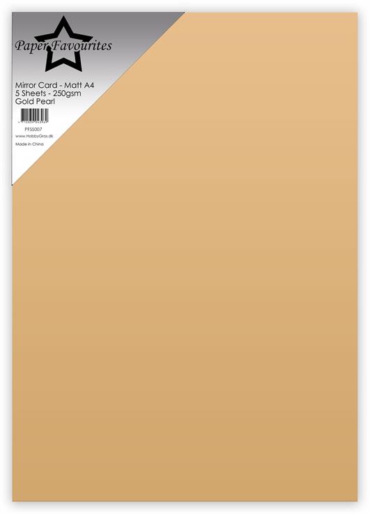 Paper Favourites Mirror Card Mat "Gold Pearl"