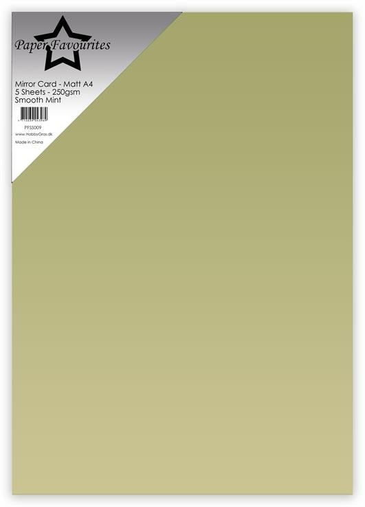 Paper Favourites Mirror Card Mat "Smooth Mint"