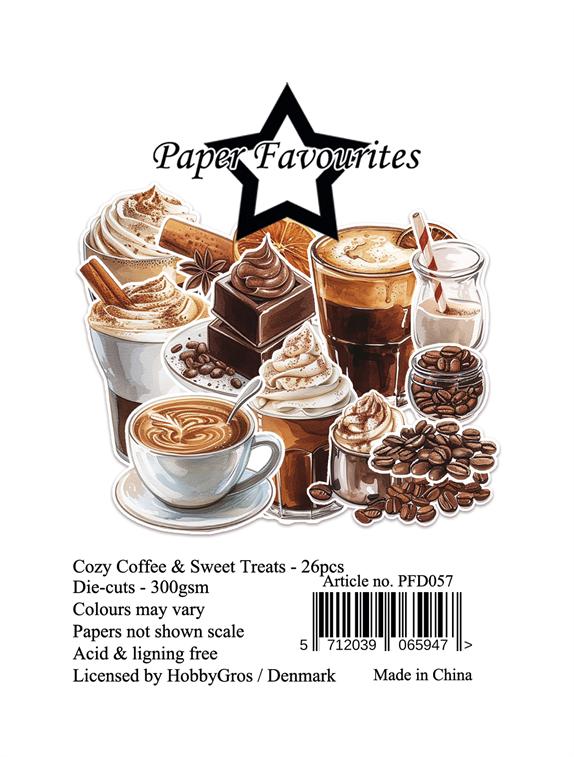 Paper Favourites Die-Cuts "Cozy Coffee & Sweet Treats"