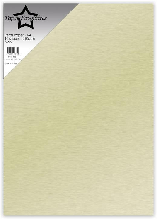 Paper Favourites Pearl Paper "Ivory"