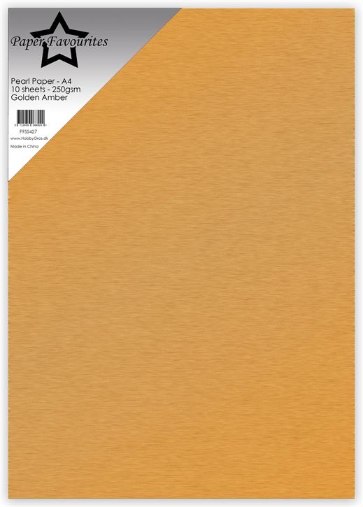 Paper Favourites Pearl Paper "Golden Amber"