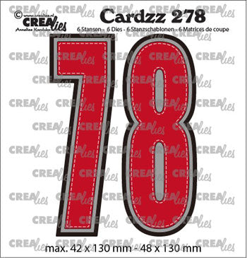 CREAlies Cardzz Die Set Numbers 7 og 8