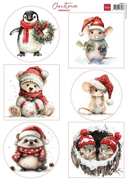 Marianne Design A4 Sheets "Christmas Animals"