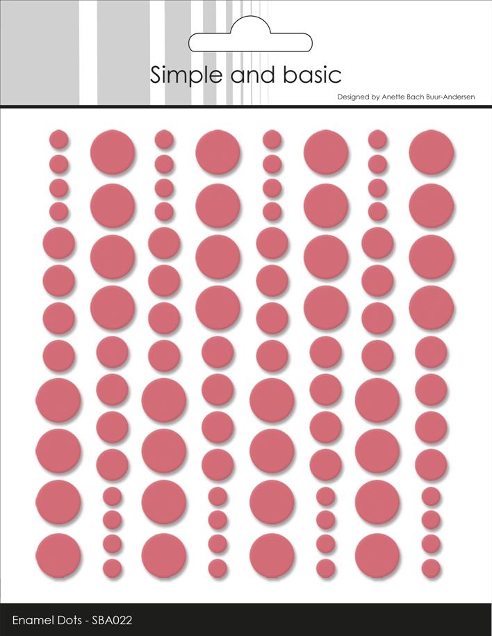 Simple and Basic Enamel Dots "English Rose"