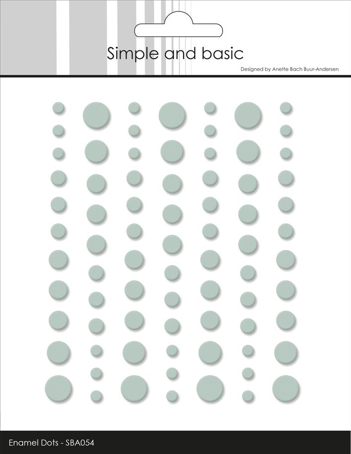 Simple and Basic Matte Enamel Dots "Eucalyptus