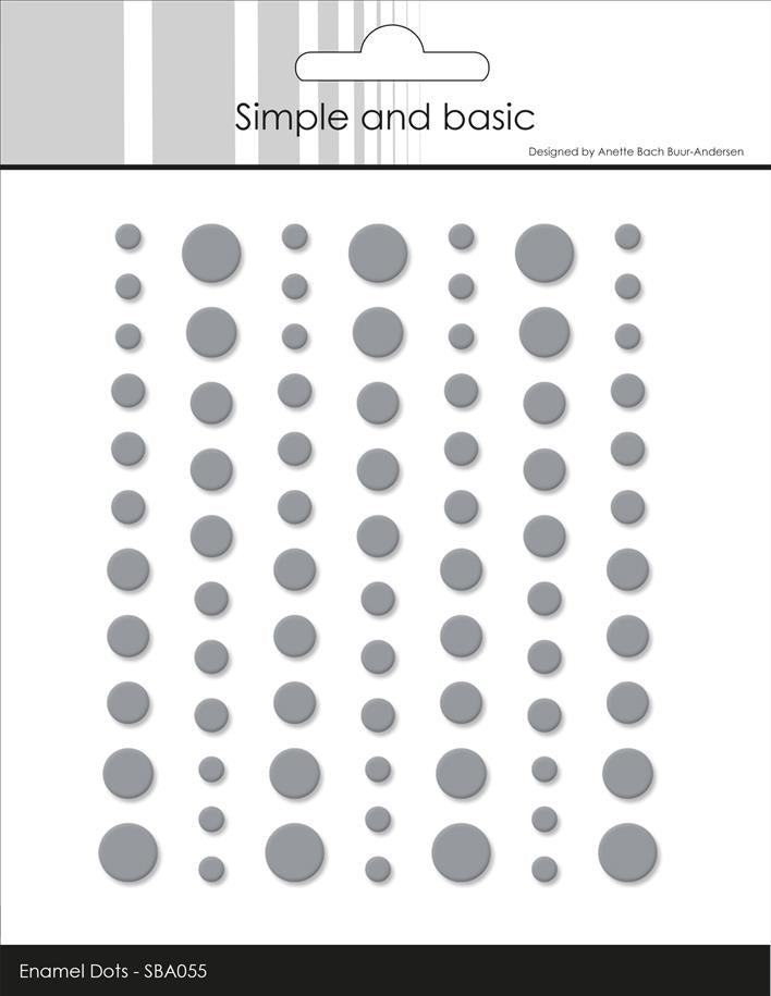 Simple and Basic Matte Enamel Dots "Concrete