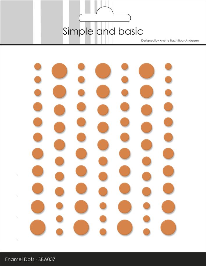 Simple and Basic Matte Enamel Dots "Mandarine