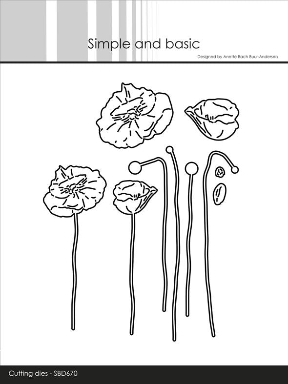Simple and Basic dies "Poppies"