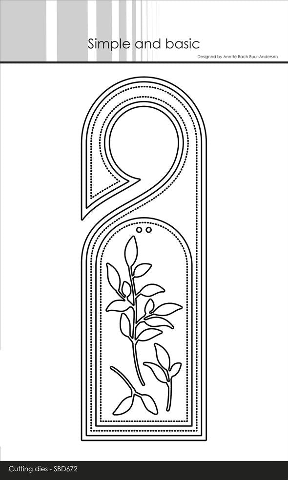 Simple and Basic dies "Bottletag / Doorhanger"