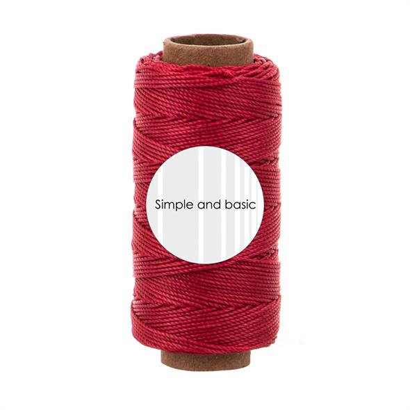 Simple and basic Polyester Thread "Calm red"