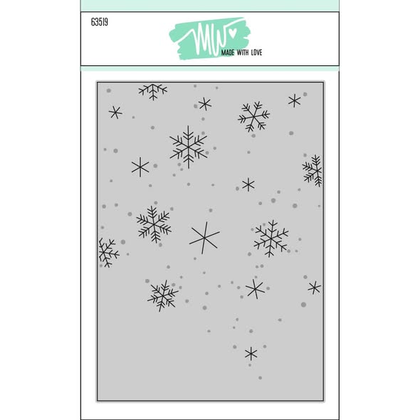 Dies Made With Love Snow Background