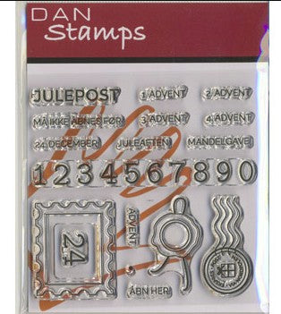 Stempel Dan Stamps Julepost m.fl. 16stk