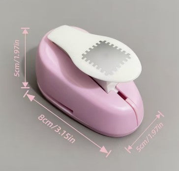 Punch frimærke i pink