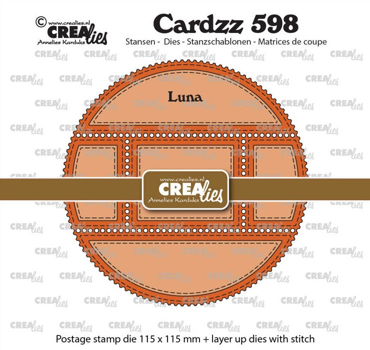Cardzz stansen no. 598, Postage Frame Luna
