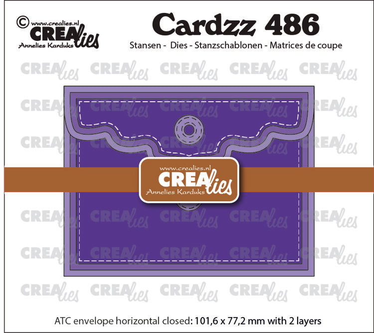 Cardzz dies no. 486, ATC envelope horizontal Panel A