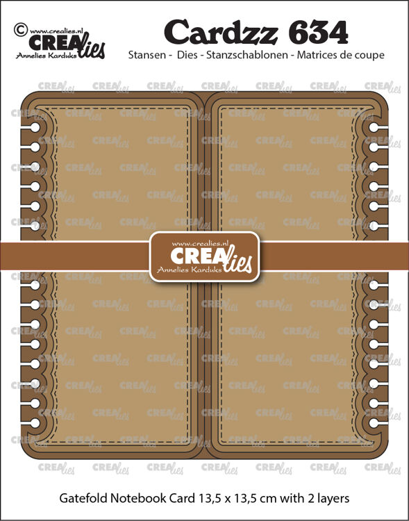 Cardzz dies no. 634, Gatefold Notebook card square