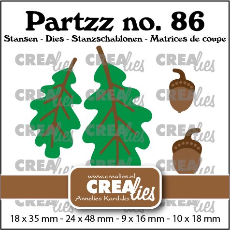 Partzz dies no. 86, Acorns and oak leaves
