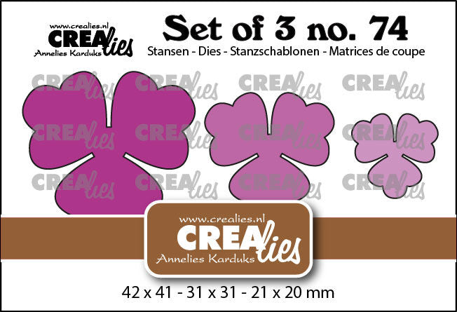 Set of 3 no. 74, Flowers