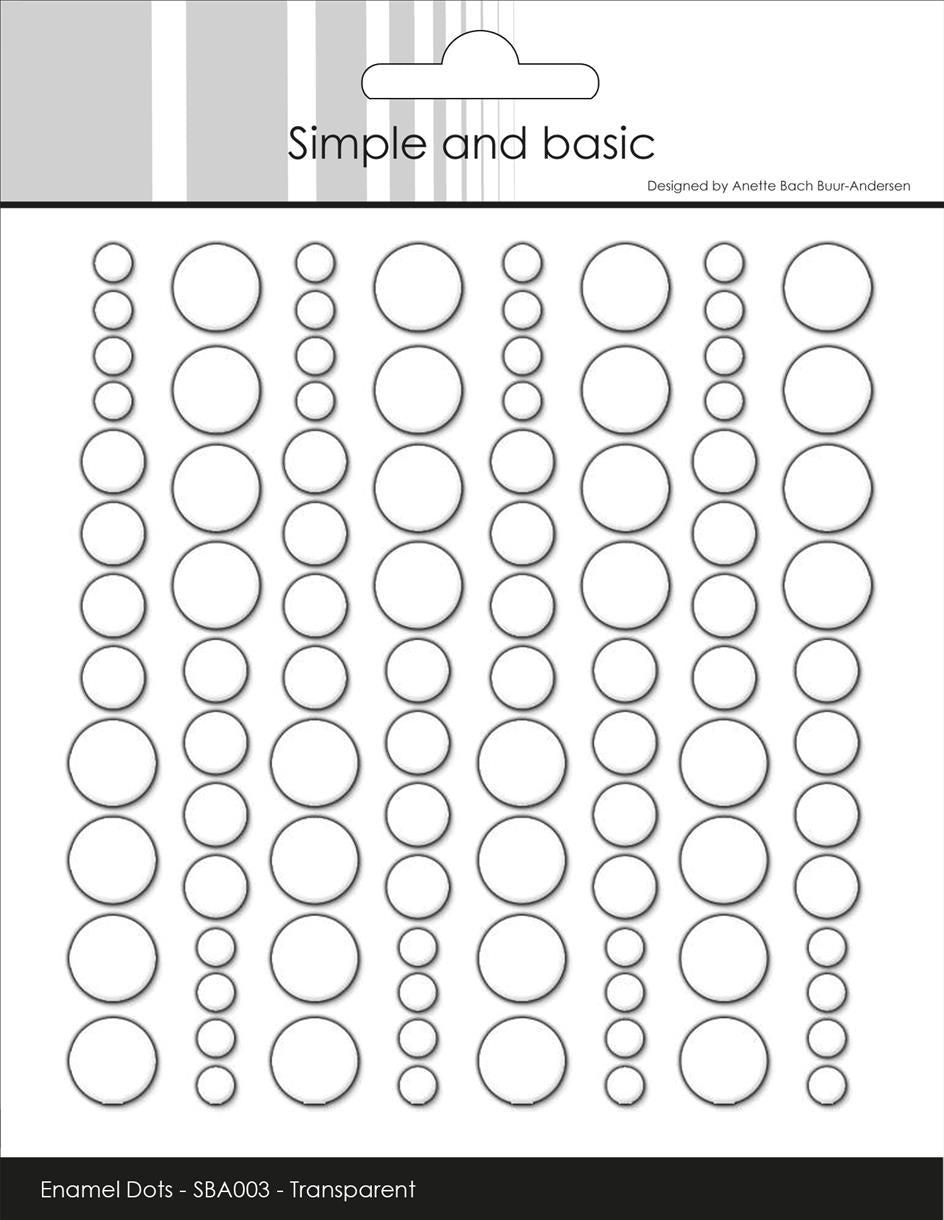 Simple and Basic Enamel Dots "Clear Water (Transparent)