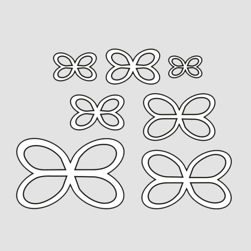 Evighedssommerfugle – 7 stk. – Cutting Die