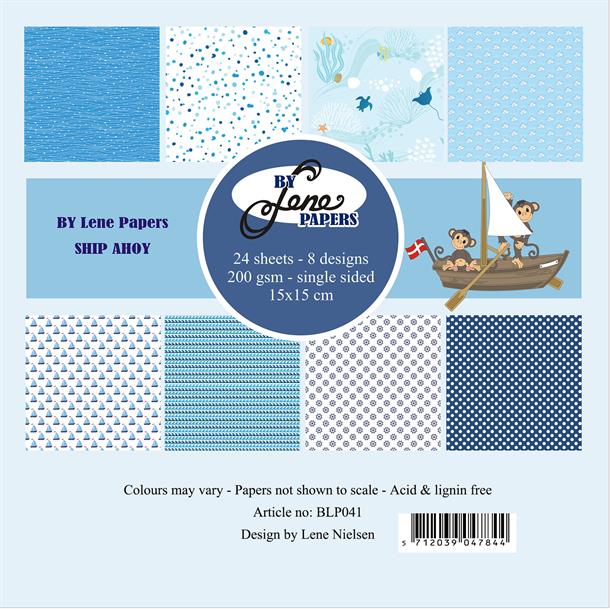 Lene Paperpad “Ship Ahoy" 15x15cm