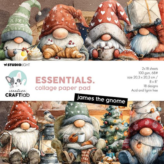 Studio Light Collage Paper Pad "James the gnome"