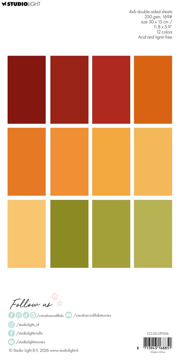 Studio Light Paper Pad "Unicolors fall Essentials"