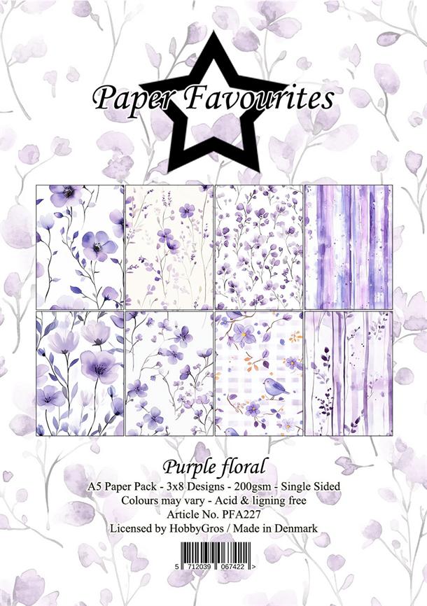 Paper Favourites Paper Pack "Purple floral"