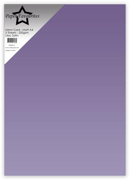 Paper Favourites Mirror Card Mat "Lilac Satin"