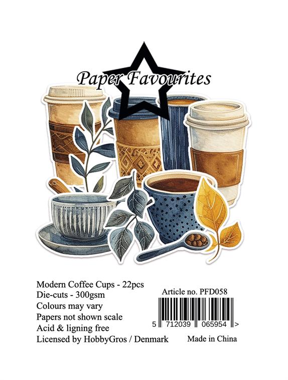 Paper Favourites Die-Cuts "Modern Coffee Cups"