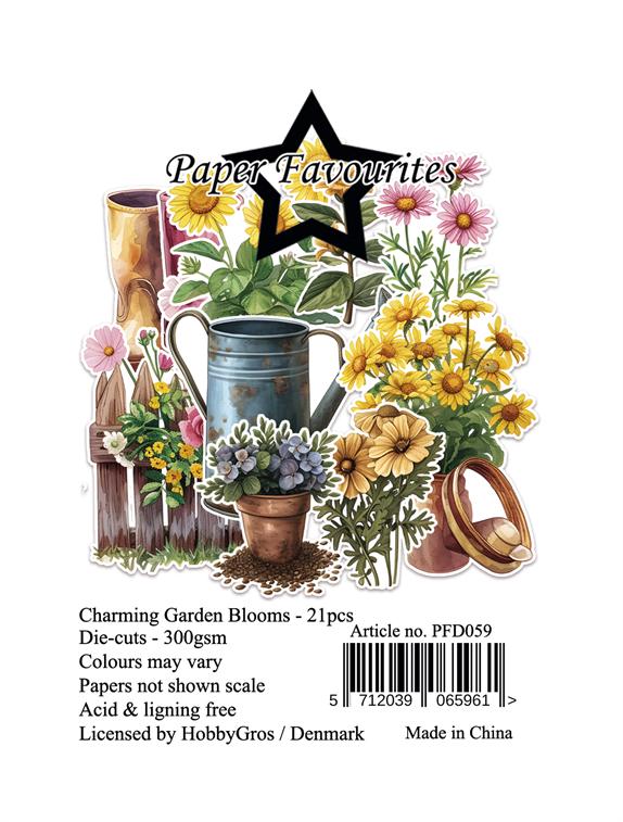 Paper Favourites Die-Cuts "Charming Garden Blooms"