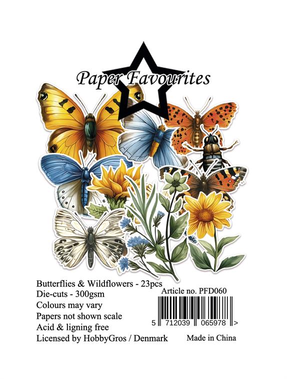 Paper Favourites Die-Cuts "Butterflies & Wildflowers"