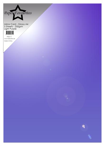 Paper Favourites Mirror Card Glossy "Light Purple"