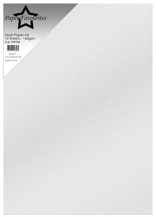 Paper Favourites Pearl Paper "Ice White"
