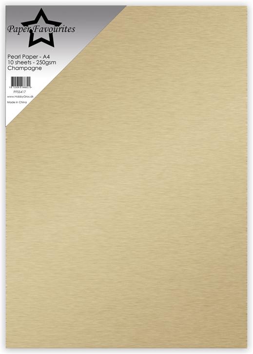 Paper Favourites Pearl Paper "Champagne"