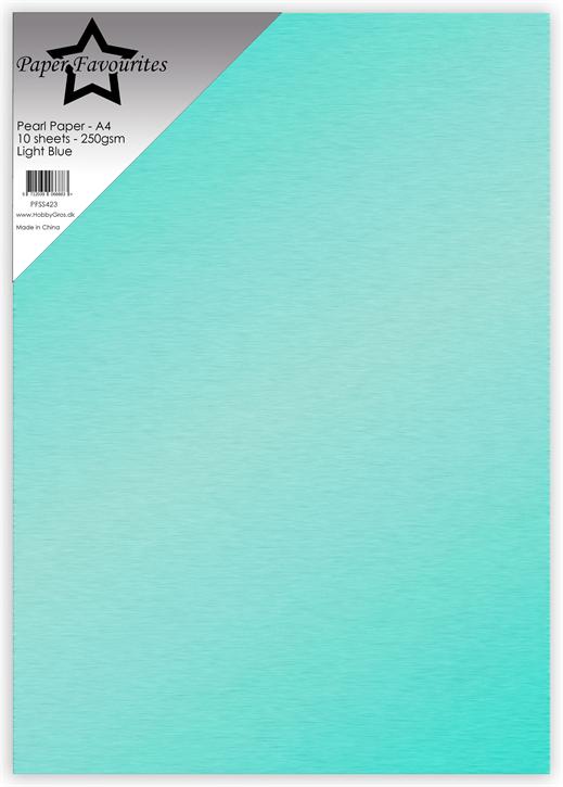 Paper Favourites Pearl Paper "Light Blue"