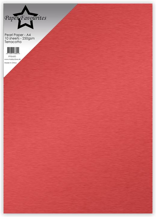 Paper Favourites Pearl Paper "Terracotta"