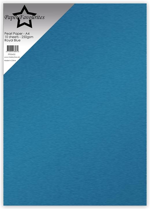Paper Favourites Pearl Paper "Royal Blue"