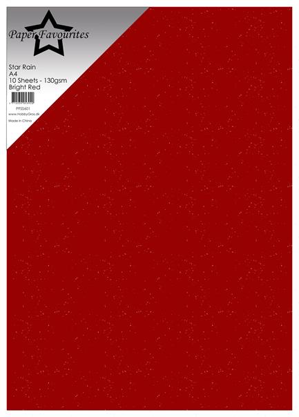 Paper Favourites Star Rain "Bright Red"
