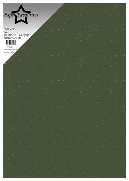 Paper Favourites Star Rain "Forest Green"