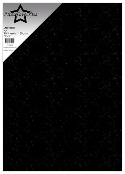 Paper Favourites Star Rain "Black"