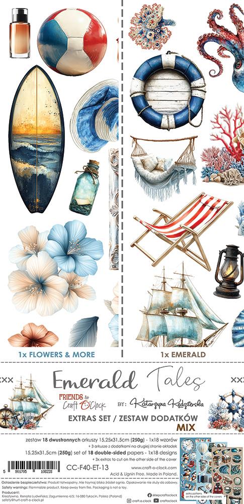 Craft O'Clock Paper Pack "Emerald Tales - Extras Set - Mix"