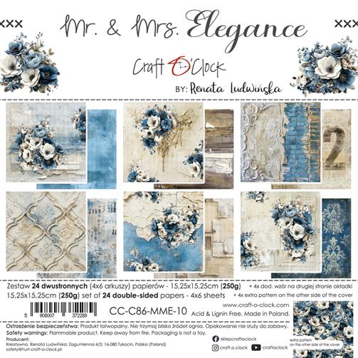 Craft O'Clock Paper Pack "MR. & MRS. ELEGANCE" - 15,25x15,25cm"