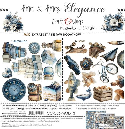 Craft O'Clock Paper Pack "MR. & MRS. ELEGANCE" - mix