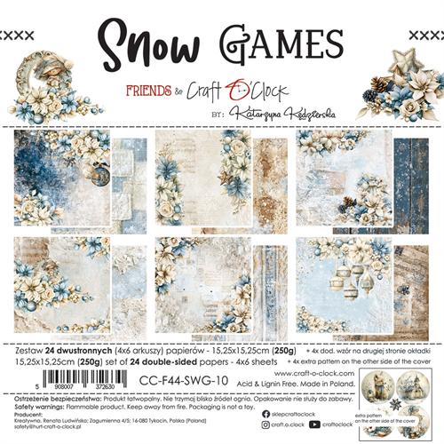 Craft O'Clock Paper Pack "Snow Games - 15,25x15,25cm"