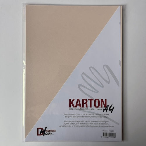 Majestic karton A4 210g rosa
