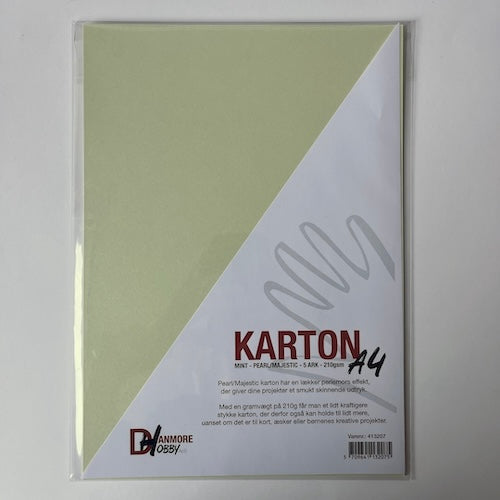 Majestic karton A4 210g lysegrøn