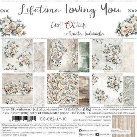 Craft O'Clock Paper Pack "Lifetime loving you - 15,25x15,25cm" CC-C82-LLY-10